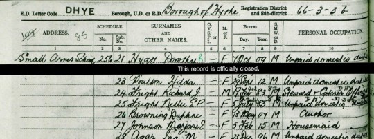 1939 register - DduM entry