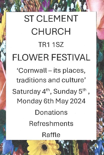 St Clements Church Truro - Flower Festival poster