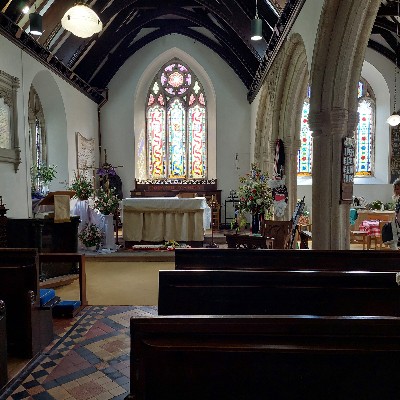 St Clements Church Truro inside the church