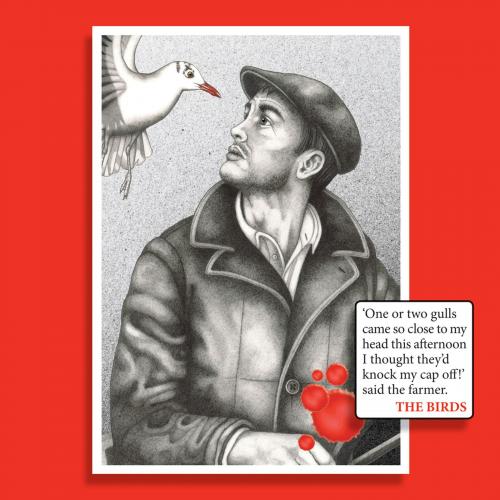 Photo Gallery Image - Nat Hocken and a gull coming too close to him