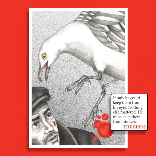 Photo Gallery Image - Nat must keep the birds from his eyes