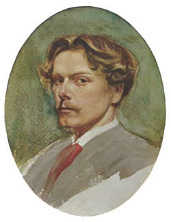 George du Maurier, self portrait as a young man