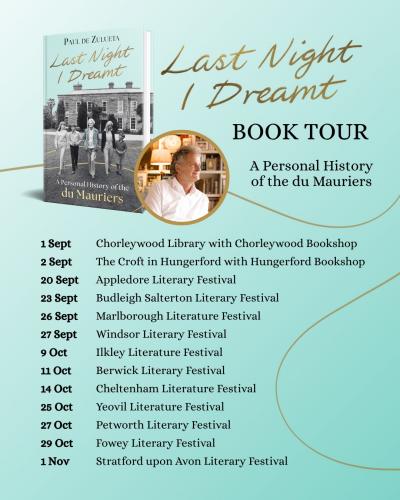 Last Night I Dreamt book tour