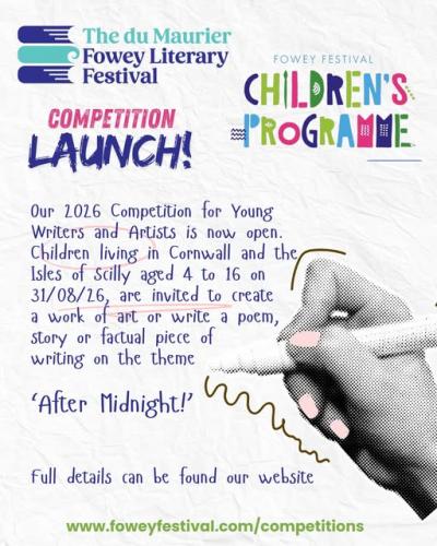 Young peoples writing and artists comp 2026 image